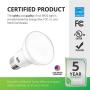 Sunco Lighting 4 Pack BR20 LED Bulb, 7W=50W, Dimmable, 4000K Cool White, E26 Base, Flood Light for Home or Office Space - UL & Energy Star