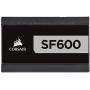 Corsair SF Series, SF600, 600 Watt, SFX, 80+ Platinum Certified, Fully Modular Power Supply (CP-9020182-NA)