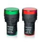 Gasher 12V/24V/110V 20mA Energy Saving Indicator Light Mounting Hole Size 22mm (7/8 Inch) Red Green 6 Pcs