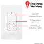 UltraPro In-Wall Push-Button Timer Switch 2 Pack, 5-15-30 Minute/1-2-4-6-8 Hour Countdown, Neutral Wire Required, Single-Pole, Ideal for Exhaust Fans, Seasonal Lighting, 47939