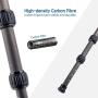 SIRUI Mini Tripod AM-223 ProfiLegs Carbon Fiber Travel Compact Lightweight Tripod with B-00K Ball Head (AM-223+B00K)
