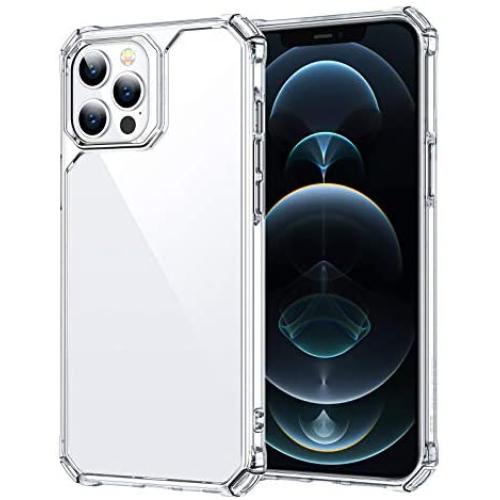 ESR Air Armor Series Case Compatible with iPhone 12 Pro Max 6.7-Inch [Shock Absorbing and Scratch Resistant] [Military Grade Protection] [Hard Back with Flexible Frame] - Clear