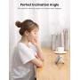 UGREEN Cell Phone Stand Holder Mobile Phone Dock Compatible for iPhone 12 Pro Max 11 SE XS XR 8 Plus 6 7 Samsung Galaxy Note20 S20 S10 S9 S8 Android Smartphone Holder Desk Adjustable Foldable White