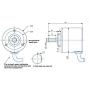 brater Rotary Absolute Rotary Encoder BRT38-C0M1024D24-RT1 24 Turns Power-Off Memory Non-incremental Style Gear Mechanical Structure no Power Supply 2 Years Warranty