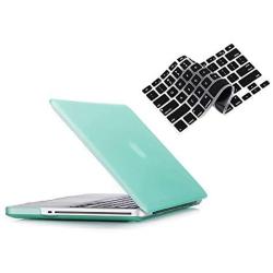 RUBAN Case Compatible with MacBook Pro 13 inch 2012 2011 2010 2009 Release A1278, Plastic Hard Case Shell and Keyboard Cover for Older Version MacBook Pro 13 Inch with CD-ROM - Green