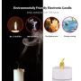 Battery Operated Tea Lights Candles: 24PACK Flameless Electric Candles LED Lamp Realistic and Bright Flickering Holiday Gift Long Lasting for Wedding Party Home Decoration