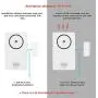 Tritace Universal Door/Window Alarm with Vibration and Magnet Sensor - Pool Door Alarm with Loud 120db Ring - Security Systems for Sliding, Glass, Main Entrance - With Extra 15 LR 44 Spare Batteries