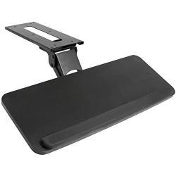 VIVO Adjustable Computer Keyboard & Mouse Platform Tray Ergonomic Under Table Desk Mount Drawer Underdesk Shelf (MOUNT-KB03B)