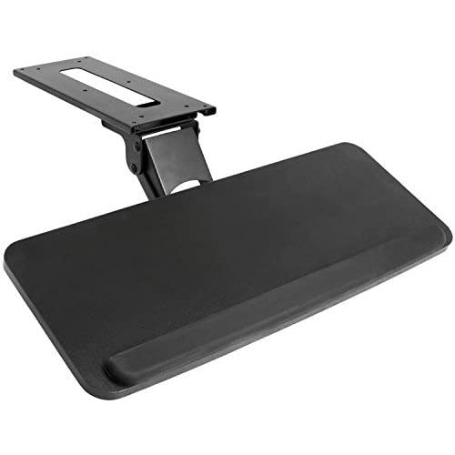 VIVO Adjustable Computer Keyboard & Mouse Platform Tray Ergonomic Under Table Desk Mount Drawer Underdesk Shelf (MOUNT-KB03B)