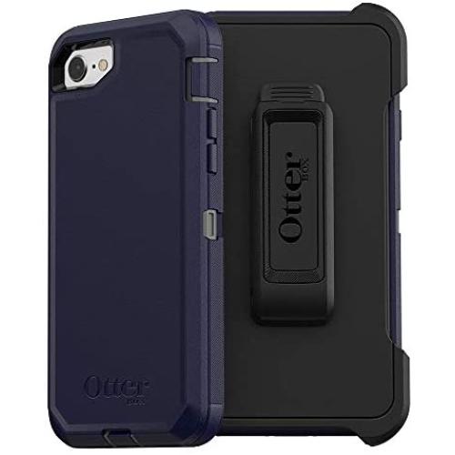 OtterBox Defender Series Case for iPhone SE (2nd gen - 2020) - Stormy Peaks (Agave Green/Maritime Blue)