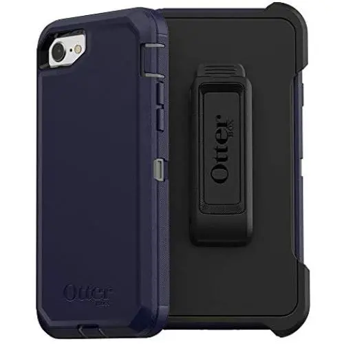OtterBox Defender Series Case for iPhone SE (2nd gen - 2020) - Stormy Peaks (Agave Green/Maritime Blue)