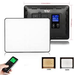 2 Packs LED Video Photography Lighting Kit, Panel Studio Lights with Stand, VL-200T Bi-Color Dimmable Photo Lighting for YouTube Video Shooting, Wireless Remote, AC Adapter, Carry Bag (Included)