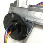 Taidacent Hollow Slip Ring Rotary Electrical Contact 2/4/6/12 Road Collector Ring Conductive Electric Motor Slip Ring Rotating Connector (12 Wire 2A Inner Hole 5mm Outer Diameter 22mm)