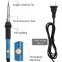 Vastar Soldering Iron Kit, Full Set 60W 110V Soldering Welding Iron Kit - Adjustable Temperature with Digital Multimeter, 5pcs Soldering Iron Tips, Desoldering Pump, Stand, Anti-static Tweezers