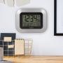 La Crosse Technology WS-8115U-S-INT Atomic Digital Wall Clock with Indoor and Outdoor Temperature