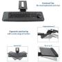 VIVO Adjustable Computer Keyboard & Mouse Platform Tray Ergonomic Under Table Desk Mount Drawer Underdesk Shelf (MOUNT-KB03B)