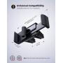 Car Cell Phone Mount, Lamicall Air Vent Clip Holder, Universal Stand Hands Free Cradle Compatible with Phone 12 Mini 11 Pro Xs Xs Max Xr X 8 7 6 6s Plus SE and Other 4.7-6.5 Smartphones - Black