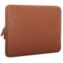 MoKo 13-13.3 Inch Laptop Sleeve Bag Fits MacBook Air 13-inch Retina 2020-2016, MacBook Pro 13'', Surface Book/Surface Laptop 13.5'', Waterproof PU Leather Protective Case - Brown