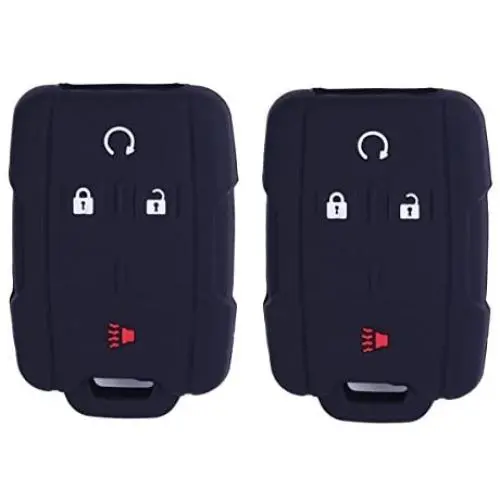 2Pcs XUHANG Sillicone key fob Skin key Cover Remote Case Protector Shell for Chevrolet Silverado Colorado GMC Sierra Yukon Cadillac smart Remote black 2Pcs XUHANG Sillicone key fob Skin key Cover Remote Case Protector Shell for Chevrolet Silverado Colorado GMC Sierra Yukon Cadillac smart Remote black