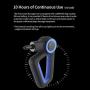 Percussion Muscle Massage Gun Deep Tissue Therapy for Athlethes Pain Relief - Professional Ultra-Quiet Handheld Cordless Body Massager with 9 Vibration Speed,4 Massage Heads for Back Relaxation(Gray)