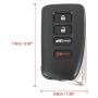 X AUTOHAUX Replacement Keyless Entry 4 Button Remote Key Fob 314.3Mhz HYQ14FBB for Lexus RX350 RX450h X AUTOHAUX Replacement Keyless Entry 4 Button Remote Key Fob 314.3Mhz HYQ14FBB for Lexus RX350 RX450h