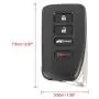 X AUTOHAUX Replacement Keyless Entry 4 Button Remote Key Fob 314.3Mhz HYQ14FBB for Lexus RX350 RX450h