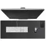 Cacoy Extended PU Leather Desk Pads Protector-Size 39.4''L x 15.7''W - Large Smooth Surface Waterproof Mouse Pad Desktop Protective Mat for Home&Office Table Computer Laptop Keyboard Pad-Black