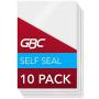 GBC Laminating Sheets, Self Adhesive Pouches, Self Adhesive, Vertical ID Badge, 8 Mil, SelfSeal, 10 Pack (3747205)