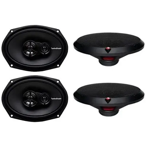 4 New Rockford Fosgate R169X3 6x9 260W 3 Way Car Coaxial Speakers Audio Stereo