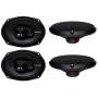 4 New Rockford Fosgate R169X3 6x9 260W 3 Way Car Coaxial Speakers Audio Stereo