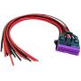 E-Car Connection 16-Pin Female Connector OBD2 Fixed Harness OBDII Assembled Plug Dash Port Wires (for Volkswagen Vehicles)