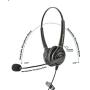 Dual Ear Cisco Headset | Noise Canceling Microphone Headset Compatible with Cisco Phones with RJ9 Headset Jack | RJ9 Headset Quick Disconnect Cord Included | HD Voice Quality | Comfortable
