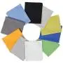 10 Pack Assorted Colors Microfiber Cleaning Cloths - 6'' x 7'' Microfiber Glasses Cloth - Great for Cleaning Eyeglasses, Cell Phones, Screens, Lenses, Glasses, Screens, and All Delicate Surface