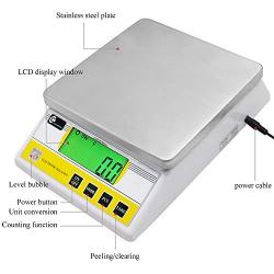 CGOLDENWALL 7.5kg x 0.1g Digital Precision Electronic Balance Laboratory Lab Scale Industrial Weighing and Counting Scale Table Top Scale g/ct/lb/oz/DWT/tl Multi-Units Switchable (7500g, 0.1g)