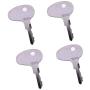 4PCS 123243 Key for Mitsubishi BD2 Series Dozers International Older M Series Kubota Tractors CAT Caterpillar Forklifts & Kumiai