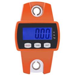Hanging Weighting Scale, Portable LCD Digital Electronic Mini Heavy Duty Crane Scale 300kg for Farm, Hunting, Bow Draw Weight with Accurate Sensor