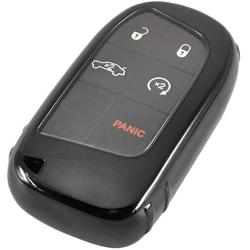 Coolbestda TPU Smart Key Fob Remote Cover Keyless Entry Holder for 2019 2018 Dodge Durango GT Charger Challenger Jeep Grand Cherokee Compass Renegade Dart Journey Chrysler 300 Ram Fiat M3M-40821302