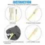 AIRIC Male Spade Connector 12-10 Gauge 100PCS Nylon Fully Insulated Male Wire Quick Disconnects Spade Terminal Connectors Yellow, 0.250in AIRIC Male Spade Connector 12-10 Gauge 100PCS Nylon Fully Insulated Male Wire Quick Disconnects Spade Terminal Connectors Yellow, 0.250in