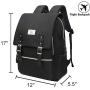 Unisex College Bag Fits up to 15.6’’ Laptop Casual Rucksack Waterproof School Backpack Daypacks (AllBlackWithUSB)