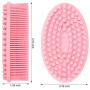 Emoly Silicone Bath Shower Loofah Brush, 100% Silicone Gentle Back Scrubber, Best Body exfoliating loofa Brush Gift for Baby Kids Men Father Mother Wife Family (Pink) Emoly Silicone Bath Shower Loofah Brush, 100% Silicone Gentle Back Scrubber, Best Body exfoliating loofa Brush Gift for Baby Kids Men Father Mother Wife Family (Pink)