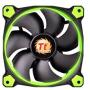 Thermaltake Riing 12 High Static Pressure Circular Ring Green LED Case/Radiator Fan with Anti-Vibration Mounting System Triple Pack Cooling CL-F055-PL12GR-A