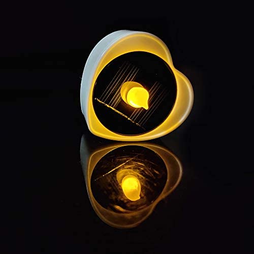 Solar Powered Led Candles,Rechargeable plastic flameless candles, Electronic tea lights, Romantic fake tea candles for holidays, home,window, outdoor decor pack of 6 (white shell)