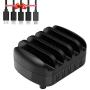 Charging Station for Multiple Devices, KK HOPEROAD 5-Ports Charging Station Organizer for iPhone, Samsung, Cell Phone, iPad, and Other Electronics, Compatible USB Docking Station. (Black)…