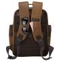 TIDING Mens Vintage Leather Backpack 15.6'' Laptop Bag Large Capacity Business Travel Hiking Shoulder Daypacks