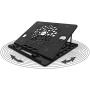 AICHESON 360° Rotatable Laptop Stand, Adjustable Height Notebook Holder, Ergonomic Ventilated Portable Laptop Riser Compatible with 10''-15.6'' Laptops, Black