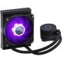 Cooler Master MasterLiquid ML120L RGB V2, Close-Loop AIO CPU Liquid Cooler, 120 Radiator, SickleFlow 120mm, RGB Lighting, 3rd Gen Dual Chamber Pump for AMD Ryzen/Intel LGA1200/1151
