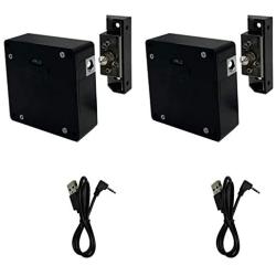 WOOCH Electronic Cabinet Lock, Hidden DIY RFID Lock with USB Cable for Wooden Cabinet Drawer Locker Cupboard (2 Pack)