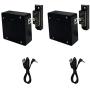 WOOCH Electronic Cabinet Lock, Hidden DIY RFID Lock with USB Cable for Wooden Cabinet Drawer Locker Cupboard (2 Pack)