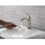 Delta Faucet Lahara Single Hole Bathroom Faucet Brushed Nickel, Touchless Bathroom Faucet, Diamond Seal Technology, Drain Assembly, Stainless 538T-SS-DST, 5.50 x 2.44 x 5.50 inches