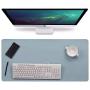 Multifunctional Office Desk Pad, 31.5'' x 15.7'' Waterproof PU Leather Mouse Pad/Mat, Laptop/Computer Desk Mat, Antiskid Desk Writing Mat for Office/Home (Blue)